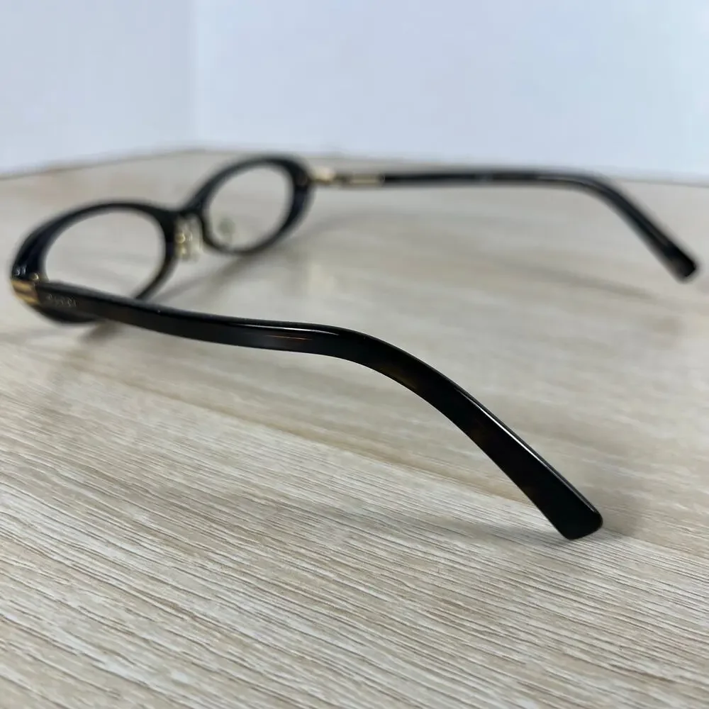 Gucci GG2929 EJZ Eyeglasses Oval Dark Brown Frames Only 52-15-130 Italy